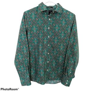 Land's End No-Iron Blouse Long Sleeve Sz 4